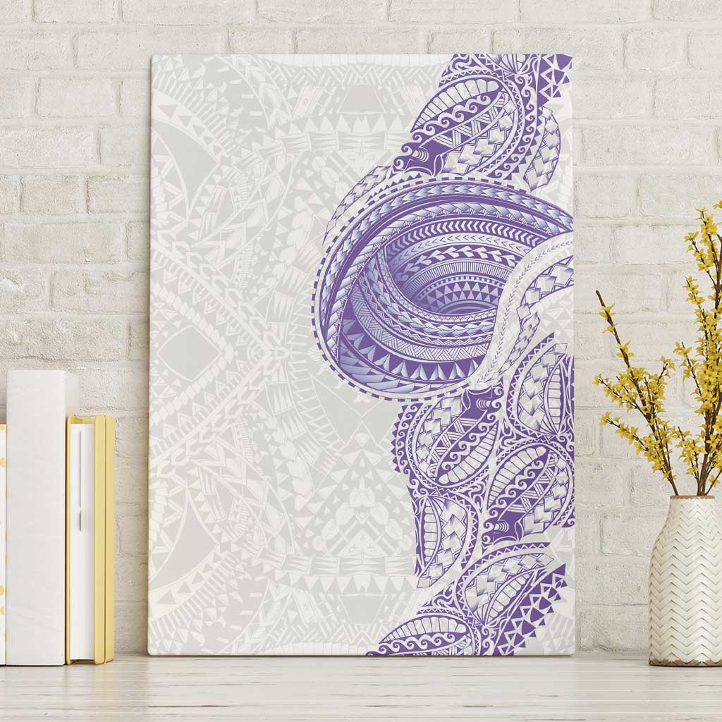 Traditional Polynesian Art Tattoos Canvas Wall Art Purple Color LT03 Without Frame Purple - Polynesian Pride