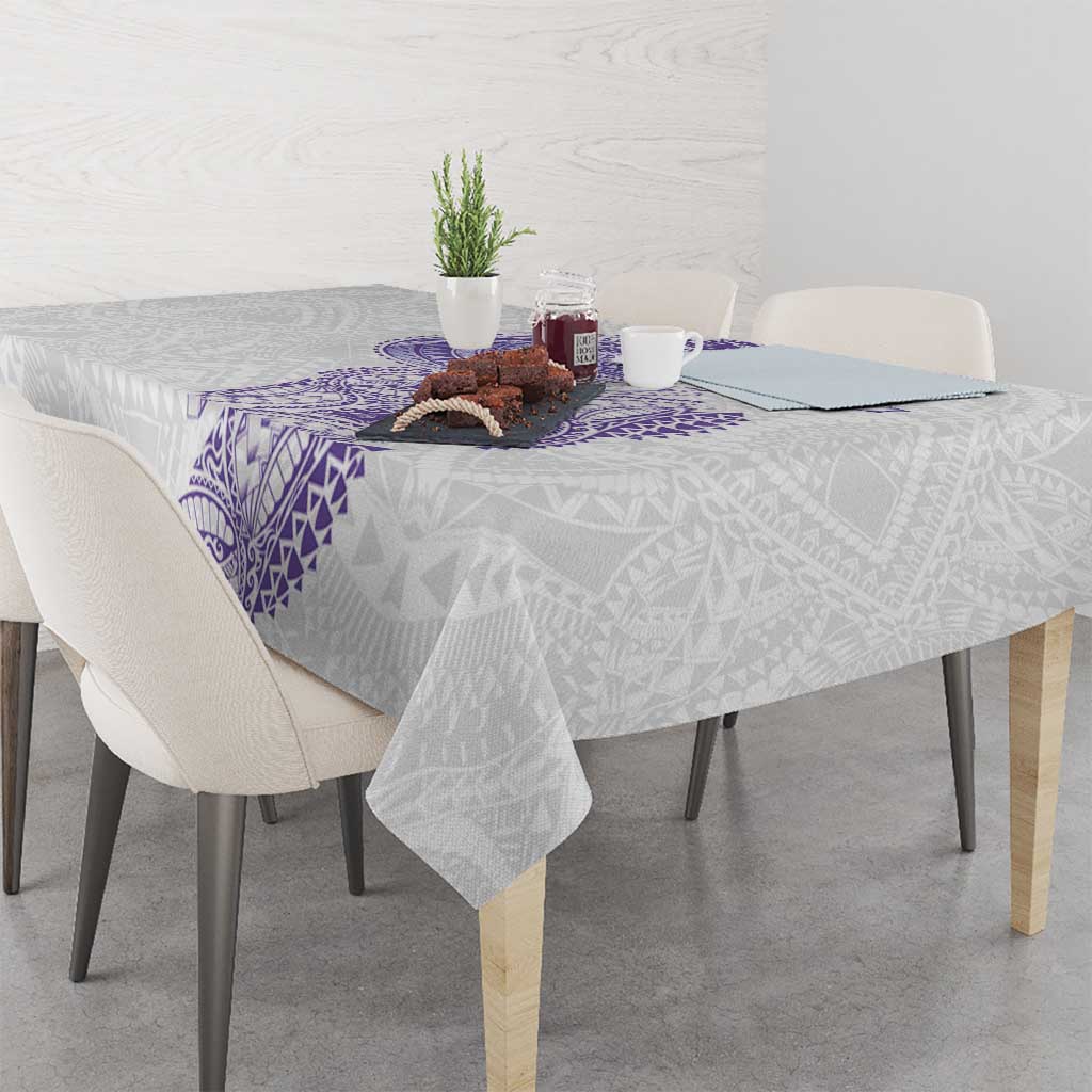 Traditional Polynesian Art Tattoos Tablecloth Purple Color LT03 - Polynesian Pride