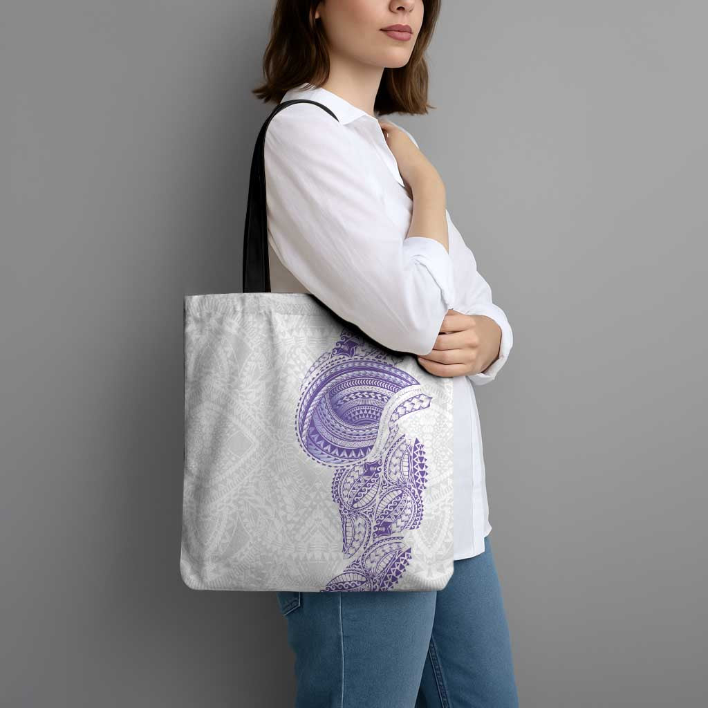 Traditional Polynesian Art Tattoos Tote Bag Purple Color LT03 - Polynesian Pride