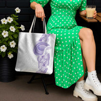Traditional Polynesian Art Tattoos Tote Bag Purple Color LT03 - Polynesian Pride