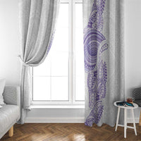 Traditional Polynesian Art Tattoos Window Curtain Purple Color LT03 - Polynesian Pride