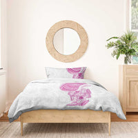 Traditional Polynesian Art Tattoos Bedding Set Pink Color LT03 - Polynesian Pride