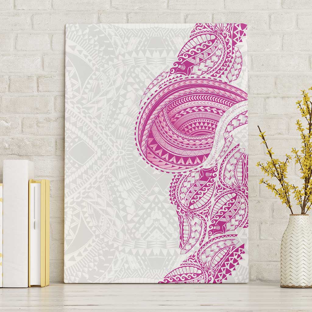 Traditional Polynesian Art Tattoos Canvas Wall Art Pink Color LT03 Without Frame Pink - Polynesian Pride