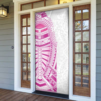 Traditional Polynesian Art Tattoos Door Cover Pink Color LT03 - Polynesian Pride