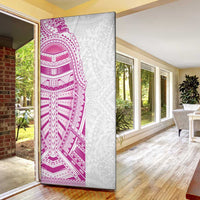 Traditional Polynesian Art Tattoos Door Cover Pink Color LT03 - Polynesian Pride