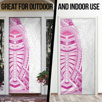 Traditional Polynesian Art Tattoos Door Cover Pink Color LT03 - Polynesian Pride