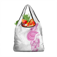 Traditional Polynesian Art Tattoos Grocery Bag Pink Color LT03 1-pack One Size Pink - Polynesian Pride