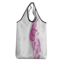Traditional Polynesian Art Tattoos Grocery Bag Pink Color LT03 - Polynesian Pride