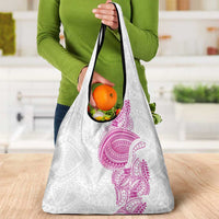 Traditional Polynesian Art Tattoos Grocery Bag Pink Color LT03 - Polynesian Pride