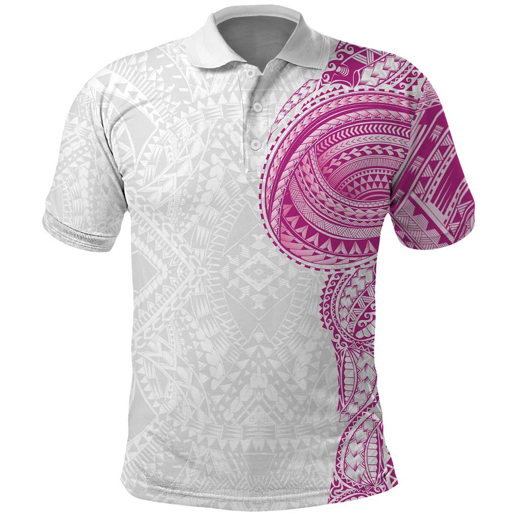 Traditional Polynesian Art Tattoos Polo Shirt Pink Color LT03 Pink - Polynesian Pride