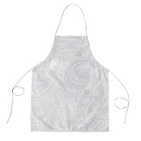 Lotu Tamaiti Apron Traditional Samoan Art Tattoos LT03 White - Polynesian Pride