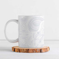 Lotu Tamaiti Ceramic Mug Traditional Samoan Art Tattoos LT03 White - Polynesian Pride