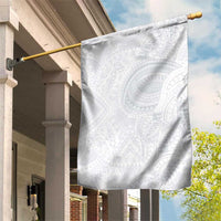 Lotu Tamaiti Garden Flag Traditional Samoan Art Tattoos LT03 House Flag White - Polynesian Pride