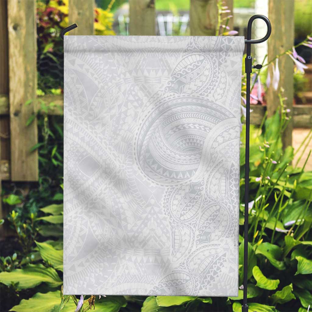 Lotu Tamaiti Garden Flag Traditional Samoan Art Tattoos LT03 Garden Flag White - Polynesian Pride