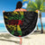 Kanaka Maoli Running Beach Blanket Kakau Pattern with Kanaka Maoli Flag Color