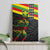 Kanaka Maoli Running Canvas Wall Art Kakau Pattern with Kanaka Maoli Flag Color