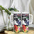 Honolulu Running Race Tumbler With Handle Hawaii Marathon Kakau Art with Hibiscus and National Flag Style