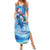 Hawaiian Waves Whale Family Matching Summer Maxi Dress and Hawaiian Shirt Kakau Art and Tropical Red Hibiscus Flowers