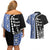 Fiji Queen Victoria School Couples Matching Off Shoulder Short Dress and Hawaiian Shirt Tapa and Polynesian Tribal Pattern Half Style LT03 - Polynesian Pride