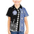 Fiji Queen Victoria School Family Matching Mermaid Dress and Hawaiian Shirt Tapa and Polynesian Tribal Pattern Half Style LT03 Son's Shirt Black - Polynesian Pride