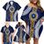 Fiji Ratu Kadavulevu School Family Matching Off Shoulder Short Dress and Hawaiian Shirt Tapa and Polynesian Tribal Pattern LT03 - Polynesian Pride