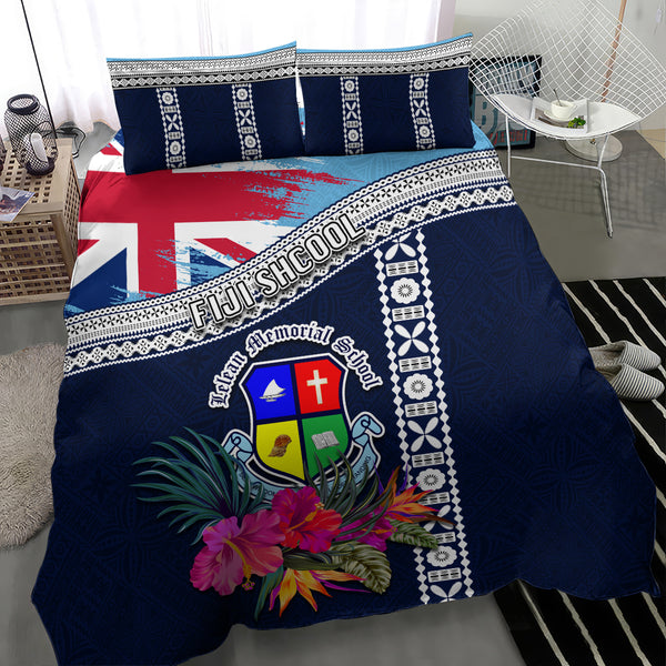 Fiji Lelean Memorial School Bedding Set Tapa and Polynesian Tribal ...