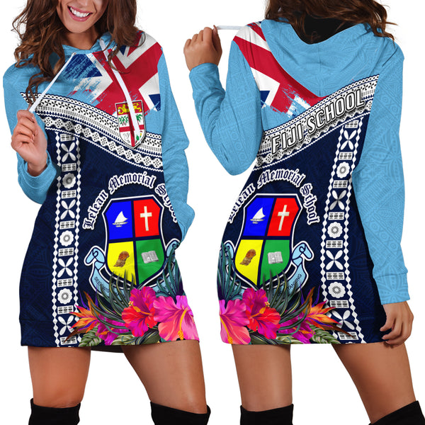 Fiji Lelean Memorial School Hoodie Dress Tapa and Polynesian Tribal ...