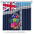 Fiji Lelean Memorial School Shower Curtain Tapa and Polynesian Tribal Pattern LT03 Blue - Polynesian Pride