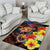 Hawaiian Sea Animals Love Couple Area Rug Aloha Sunset Symphony