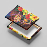 Hawaiian Sea Animals Love Couple Canvas Wall Art Aloha Sunset Symphony LT03 - Polynesian Pride