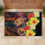 Hawaiian Sea Animals Love Couple Rubber Doormat Aloha Sunset Symphony