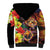 Hawaiian Sea Animals Love Couple Sherpa Hoodie Aloha Sunset Symphony