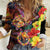 Hawaiian Sea Animals Love Couple Women Casual Shirt Aloha Sunset Symphony