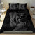 New Zealand Valentine's Day Bedding Set Silver Fern and Line Art Love Couple