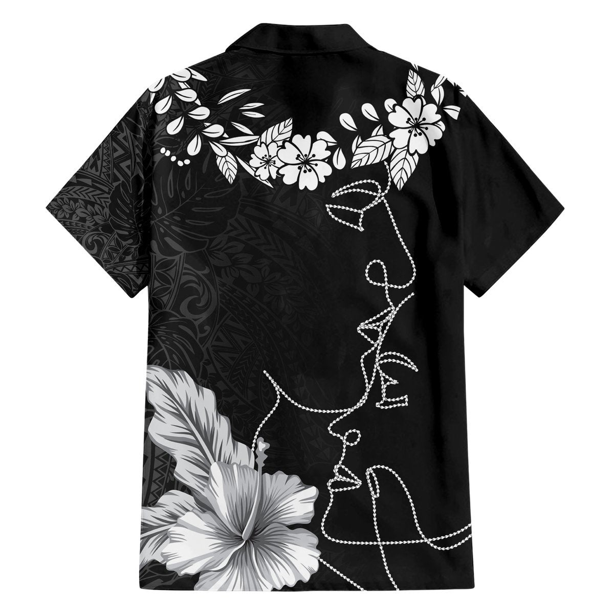Hawaii Valentine Day Hawaiian Shirt Polynesian Line Art Love Couple Hibiscus Tribal Pattern LT03 - Polynesian Pride