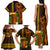 Hawaii Tiki Mask Cocktail Family Matching Tank Maxi Dress and Hawaiian Shirt Kakau Tattoo LT03 - Polynesian Pride