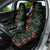 Hawaiian Green Kakau Art Tattoo-Ohia Lehua and Taro Leaves Car Seat Cover