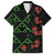 Hawaiian Green Kakau Art Tattoo-Ohia Lehua and Taro Leaves Family Matching Long Sleeve Bodycon Dress and Hawaiian Shirt