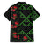 Hawaiian Green Kakau Art Tattoo-Ohia Lehua and Taro Leaves Family Matching Long Sleeve Bodycon Dress and Hawaiian Shirt