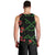 Hawaiian Green Kakau Art Tattoo-Ohia Lehua and Taro Leaves Men Tank Top