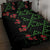 Hawaiian Green Kakau Art Tattoo-Ohia Lehua and Taro Leaves Quilt Bed Set