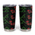 Hawaiian Green Kakau Art Tattoo-Ohia Lehua and Taro Leaves Tumbler Cup