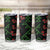 Hawaiian Green Kakau Art Tattoo-Ohia Lehua and Taro Leaves Tumbler Cup