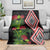 Aotearoa Tukutuku Motif Blanket Pohutukawa and Fern Leaves