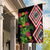 Aotearoa Tukutuku Motif Garden Flag Pohutukawa and Fern Leaves