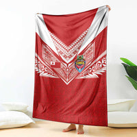 Tonga Rugby Blanket Ngatu Motifs and Pacific Patterns LT03 - Polynesian Pride