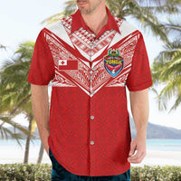 Custom Tonga Rugby Hawaiian Shirt Ngatu Motifs and Pacific Patterns LT03 - Polynesian Pride