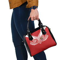 Tonga Rugby Shoulder Handbag Ngatu Motifs and Pacific Patterns LT03 - Polynesian Pride