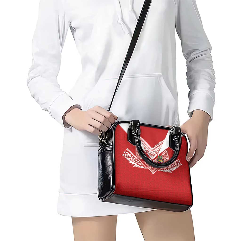 Tonga Rugby Shoulder Handbag Ngatu Motifs and Pacific Patterns LT03 - Polynesian Pride