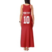 Custom Tonga Rugby Tank Maxi Dress Ngatu Motifs and Pacific Patterns LT03 - Polynesian Pride